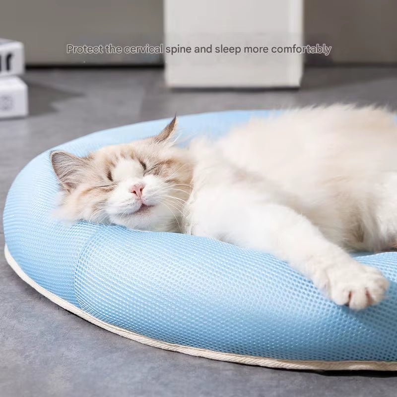 Summer Cooling Pet Bed Breathable Sleeping Mat Soft Cat Bed Pet Bed Sofa Cat Nest for Small Dog Cats Kitten Puppy Beds Cushion