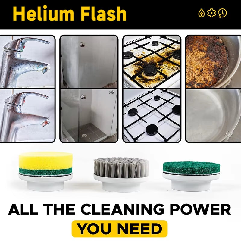 Electric Multipurpose Cleaning Brush Kitchen Gadgets Hair Brushes Bathroom Broom Toilet Household Cordless Spin Scrubber Mops