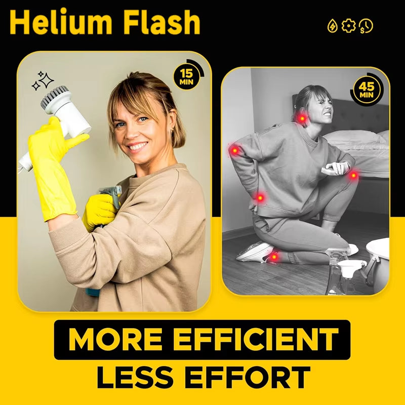 Electric Multipurpose Cleaning Brush Kitchen Gadgets Hair Brushes Bathroom Broom Toilet Household Cordless Spin Scrubber Mops
