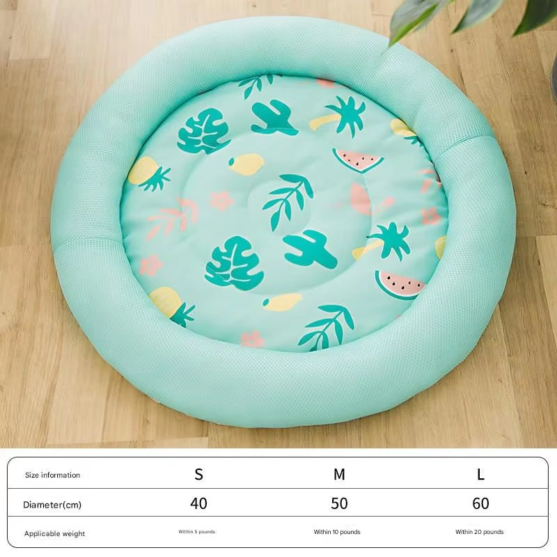 Summer Cooling Pet Bed Breathable Sleeping Mat Soft Cat Bed Pet Bed Sofa Cat Nest for Small Dog Cats Kitten Puppy Beds Cushion