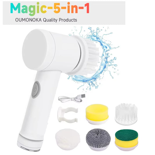 Electric Multipurpose Cleaning Brush Kitchen Gadgets Hair Brushes Bathroom Broom Toilet Household Cordless Spin Scrubber Mops