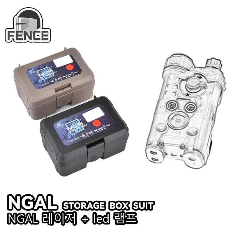 NGAL Flashlight with Storage Box M300 M600 Surefir PEQ15 DBAL Outdoor Accessories